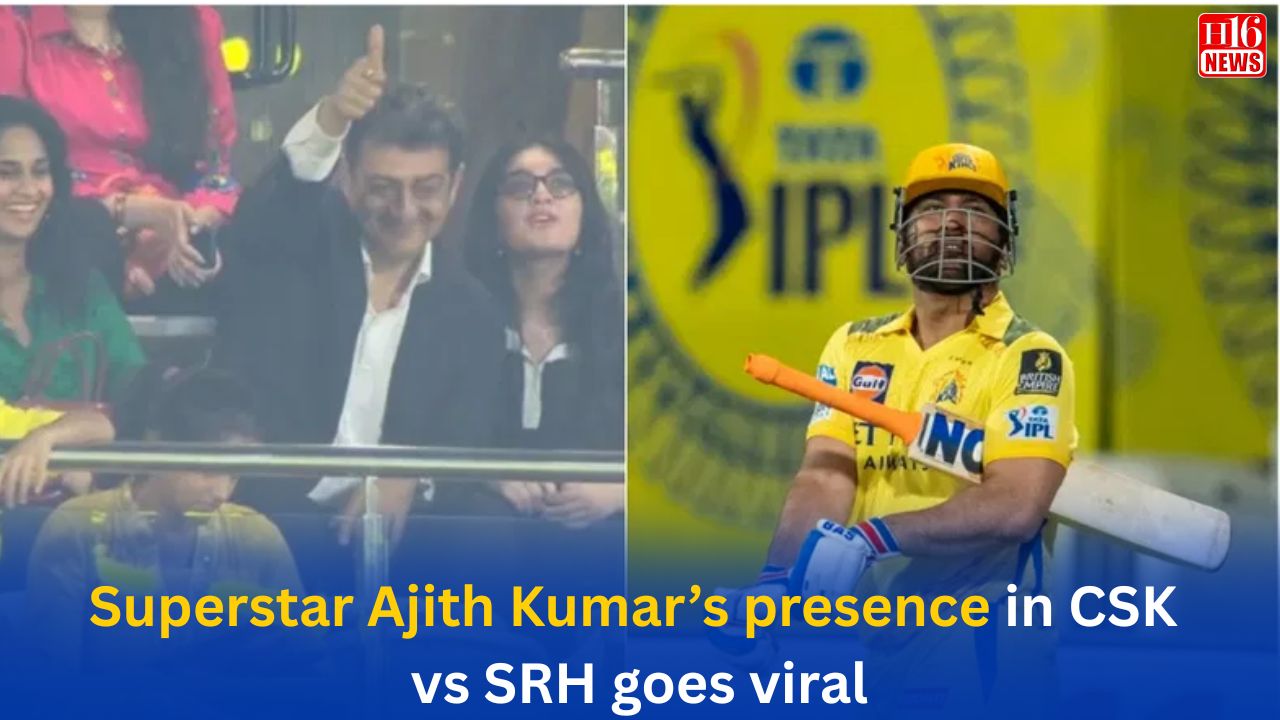 Superstar Ajith Kumar’s presence in CSK vs SRH goes viral